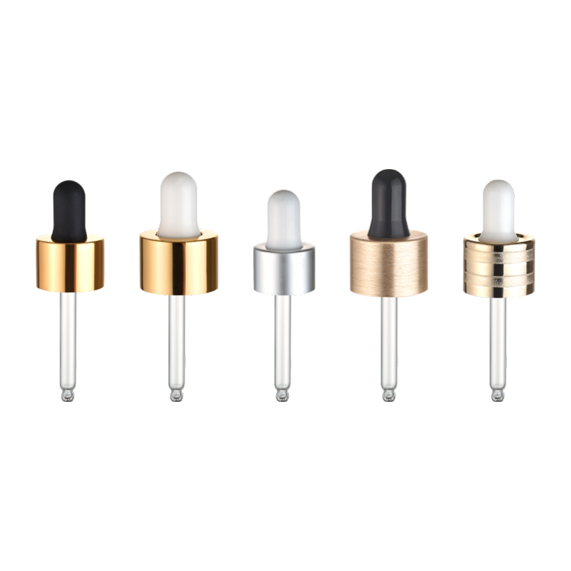 Gotero para botellas de vidrio de aluminio