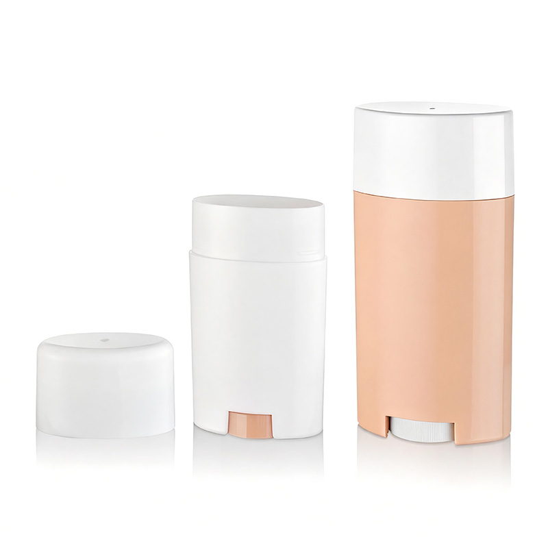 Contenedor de plástico ovalado desodorante en barra con capacidad de 50 gramos/75 gramos